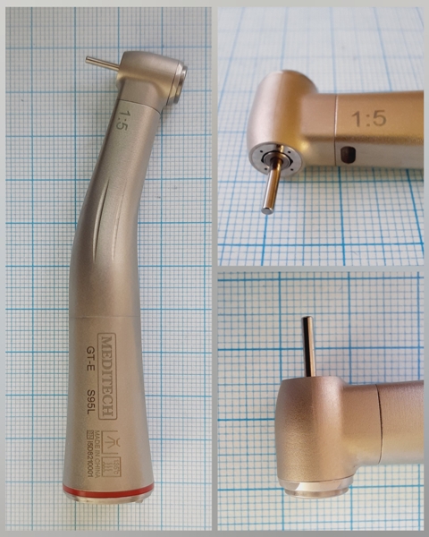 Наконечник микромотора угловой повышающий 1:5 (MEDITECH)  GT-E S95L 